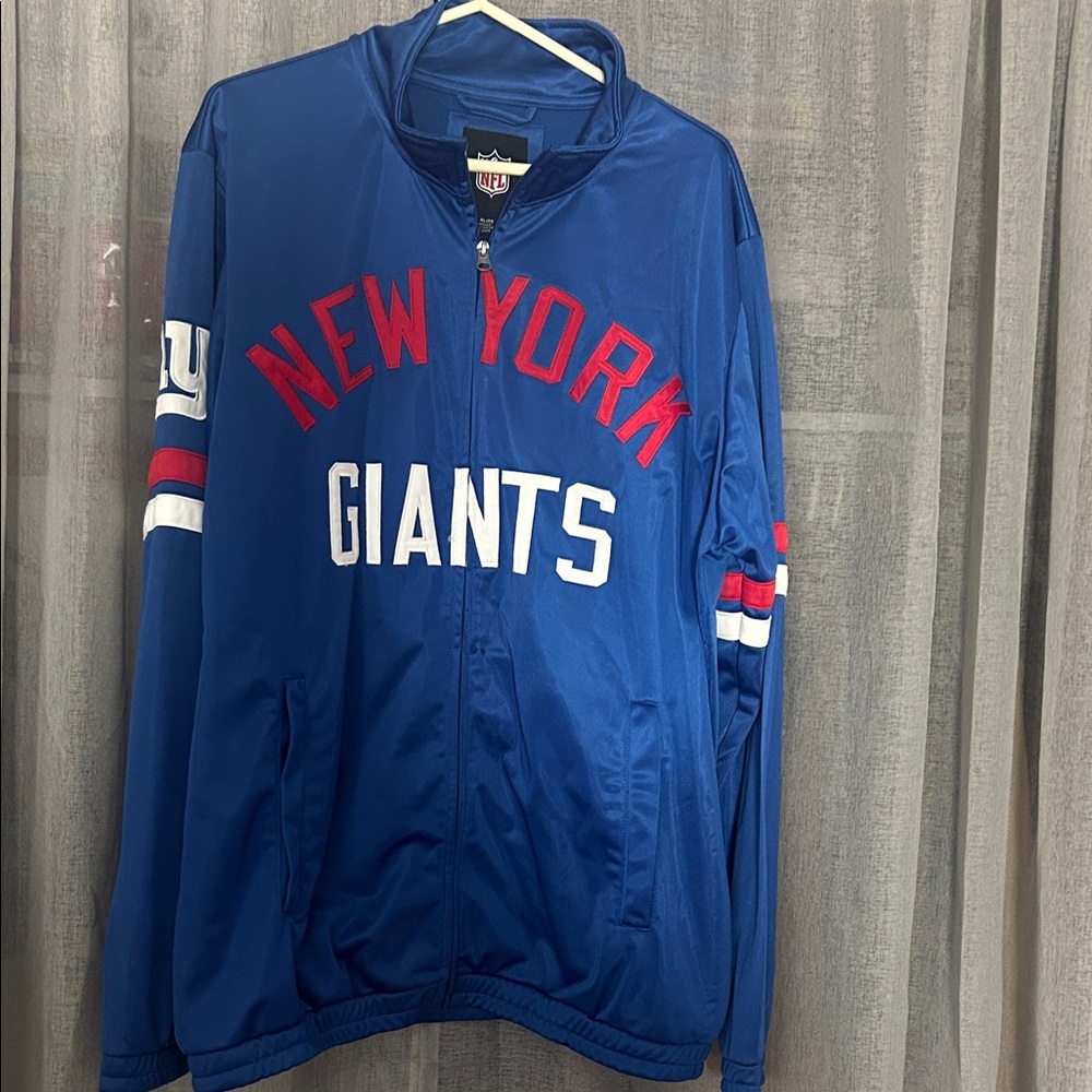 NFL Blue New York Giants Windbreaker Jacket